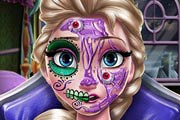 game Elsa Scary Halloween Makeup