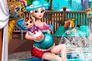 game Pregnant Eliza Pool Fun