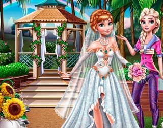game Elsa Preparing Anna Wedding