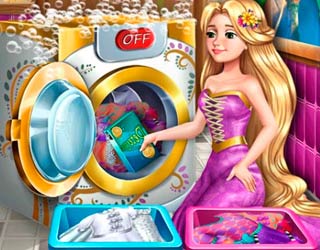 game Goldie Princess Laundry Day