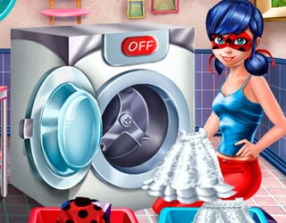 game Ladybug Washing Costumes